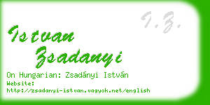 istvan zsadanyi business card