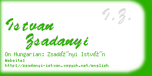 istvan zsadanyi business card